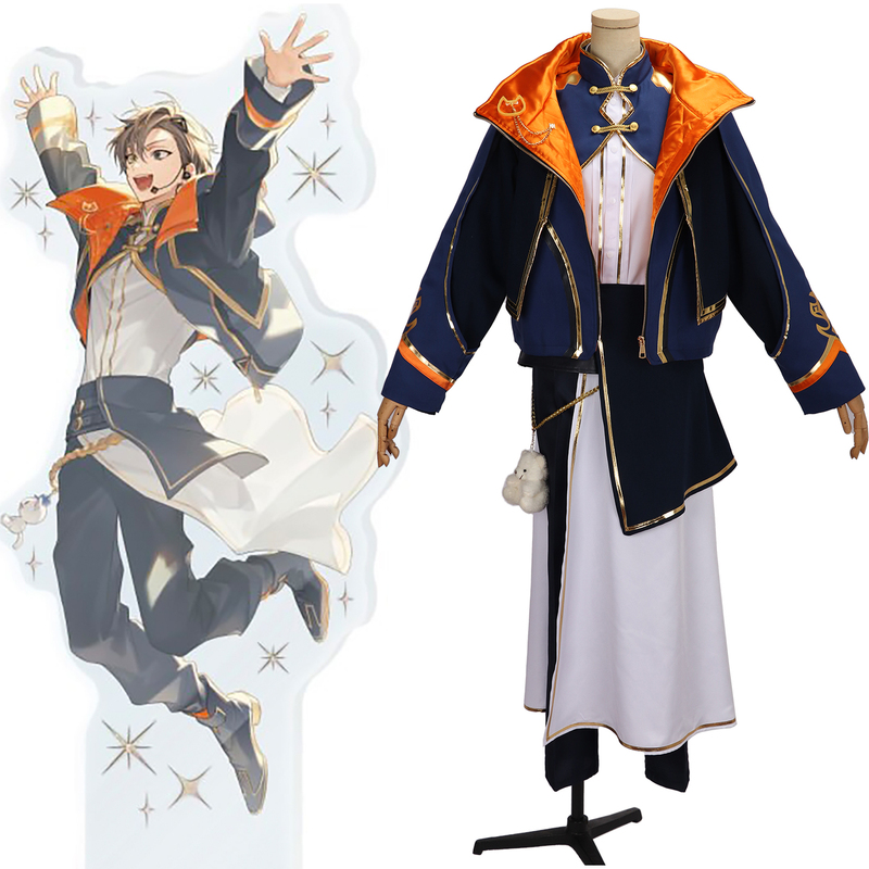 Yirenxiu Rainbow Society Virtual Idol 8Th Anniversary Commemorative Live Alban Knox Cosplay Costume Uniform Outfit