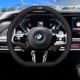 Новый BMW [чехол на рулевое колесо типа D] — черная линия — ультратонкая модель — знак M