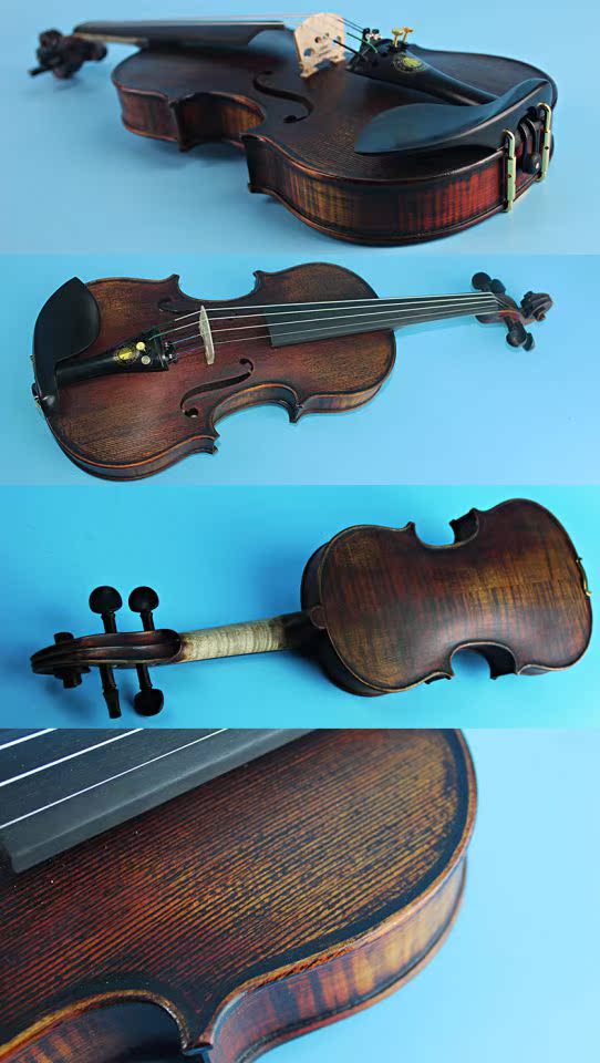 Thượng cổ sơn mài thủ công violin chuyên nghiệp chơi trẻ em phân loại nhạc cụ đầy đủ các gói quà tặng đặc biệt - Nhạc cụ phương Tây đàn acoustic