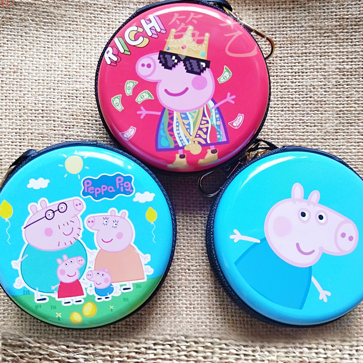 Guzheng Pipa Nail Storage Bag Peppa Pig Cartoon Nail Bag
