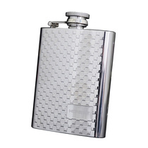 Outdoor portable 304 stainless steel flask metal wine bottle 4 ounces 2 two two liang