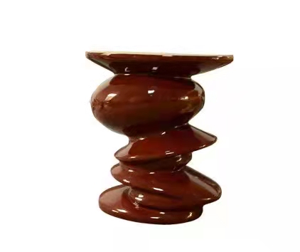 Italian postmodern designer Rochburg spiral concept coffee table living room sofa side few Donald duck round low stool