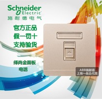 Schneider Yishang Mujin Yishangjin telephone with protective door telephone socket panel telephone panel weak current