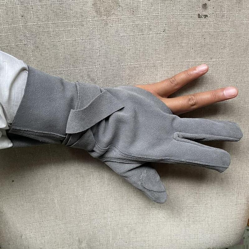 Imitation And-Kyo Gloves, Archery Gloves, Suede Cowhide Archery Gloves, Traditional Bow, Mongolian Bow, Padded Thumb Insert