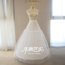 Bride wedding ring skirt support four 4 circles fishbone Qiqi plus yarn long support skirt wedding elastic Korean tutu