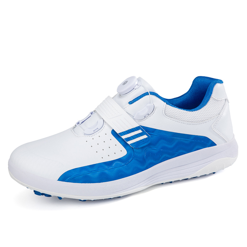 Golf shoes men and women waterproof non-slip sneakers swivel buckle laces fixing nails Breathable Casual GOLF Sneakers-Taobao