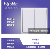 Schneider switch socket panel 86 - type Fengshan Bai double - open double - control double - control