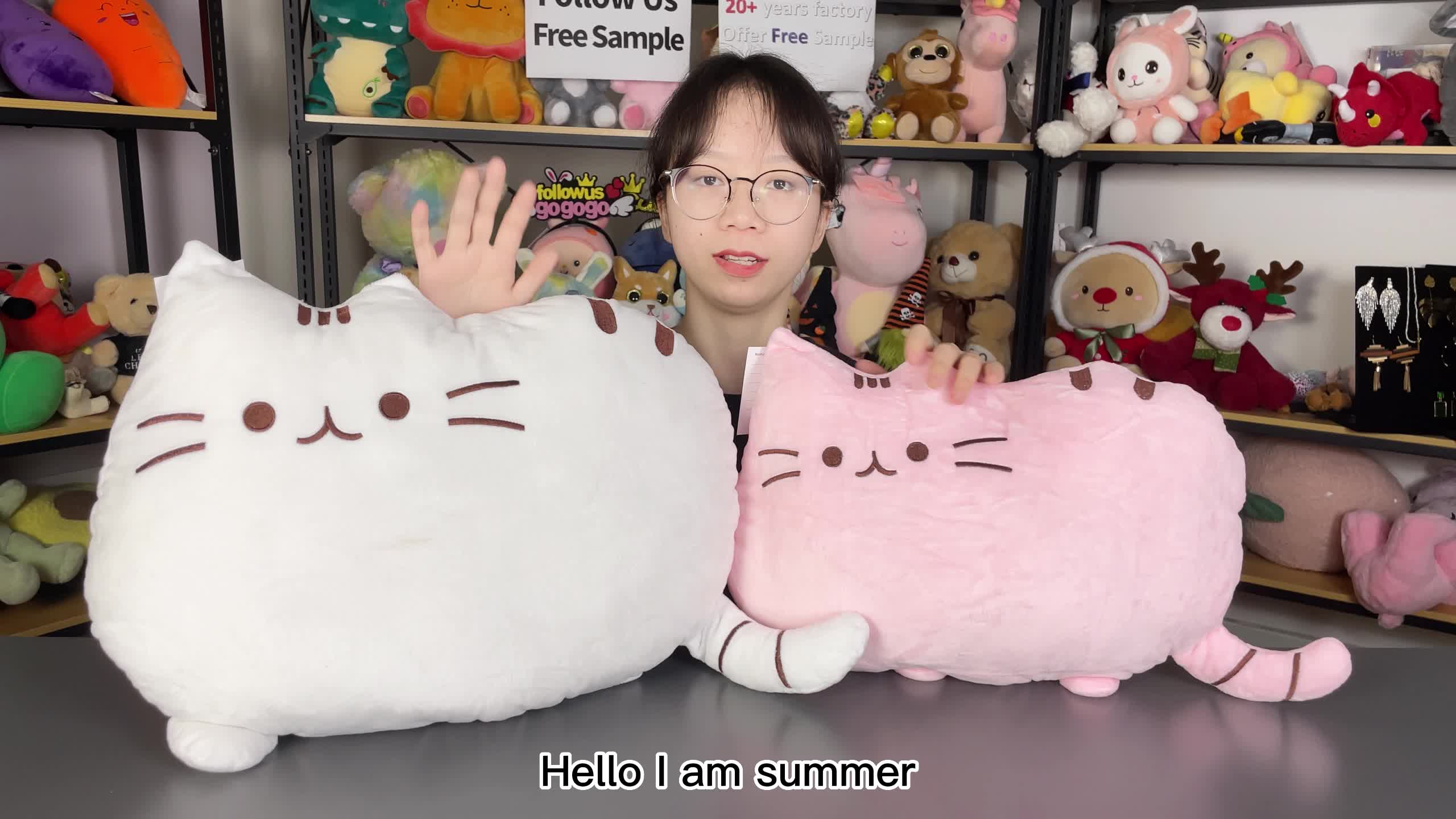 Plushies Wholesale Soft Bulk Custom Cushion Bed Pillows Cover Pink Pig