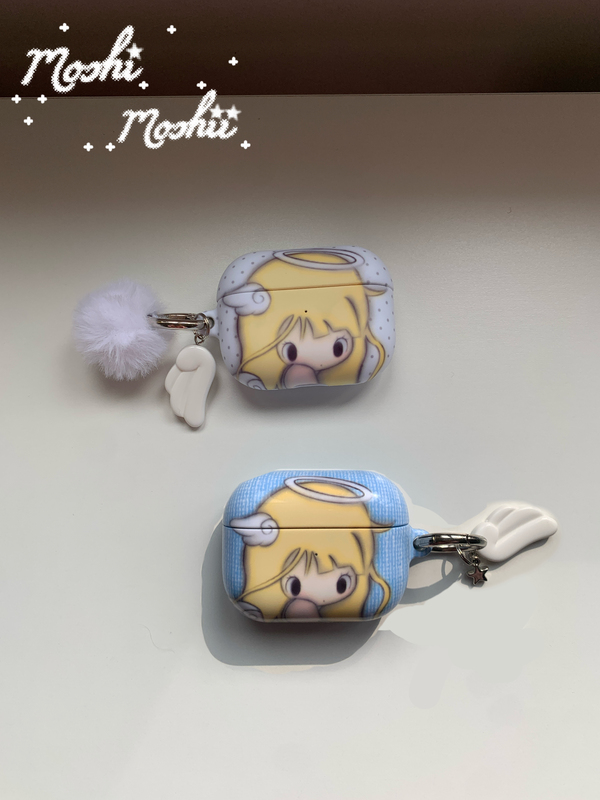 Moshi Moshii X Noyoushouqiu Collaboration Original Airpodspro234 Hard Shell Film Earphone Case Protective Cover for Apple
