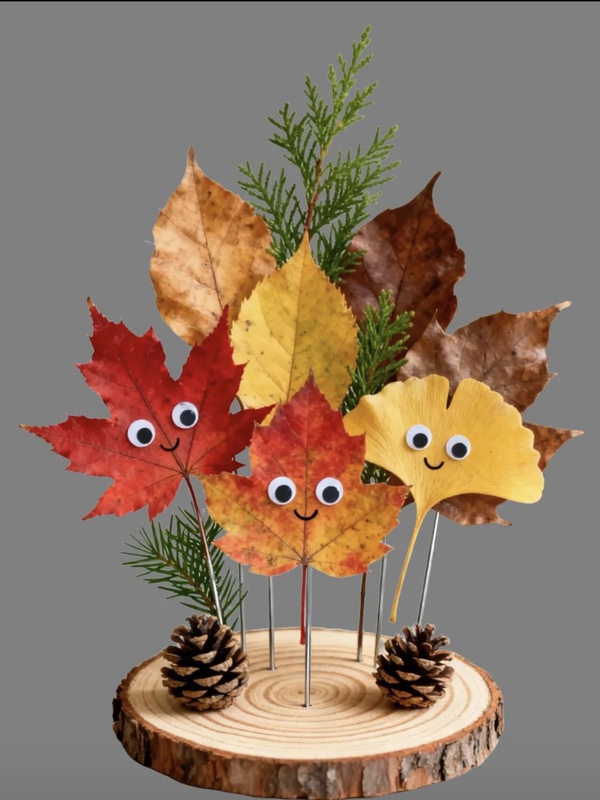 Natural Leaves Autumn Forest DIY Material Kit for Kindergarten and Elementary School Plant Projects Team Building Warm-Up Activities Nature