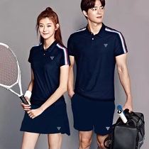 New lapel badminton suit for men and women breathable quick-drying sports top table tennis tennis inflatable volleyball team uniform