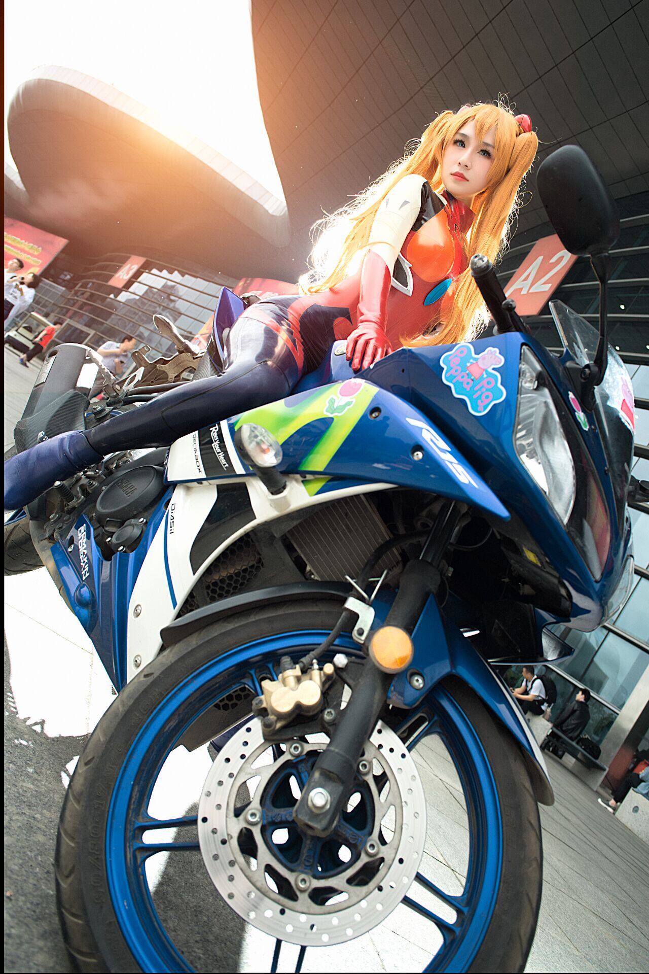 Asuka COSPLAY one-piece gel coatED SIX stereoscopic bust