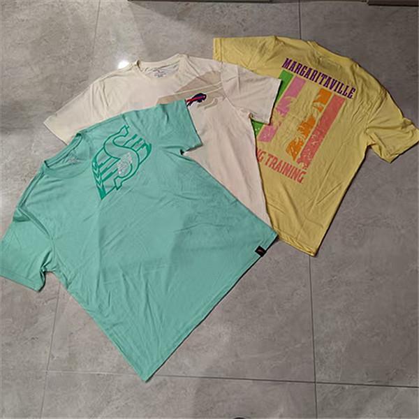 Foreign Trade Surplus Margarita Vior American-Style Logo Double-Sided Printed Men's Sports Casual Crew Neck T-Shirt