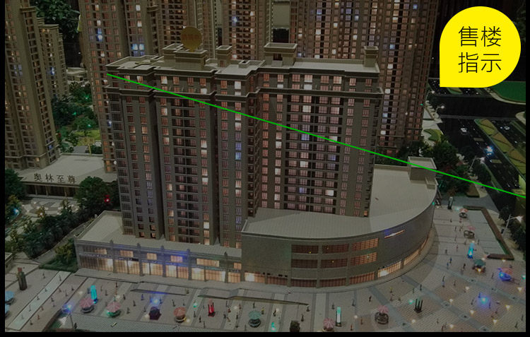 短款激光手电售楼部激光灯便携usb充电教学驾校红外线射笔售楼笔详情10