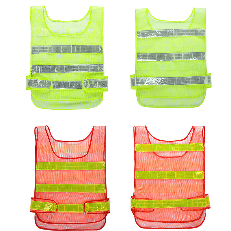 Reflective waistcoat Luminous Waistcoat sanitation Traffic glistening clothes Construction fluorescent safety Reflective Vest