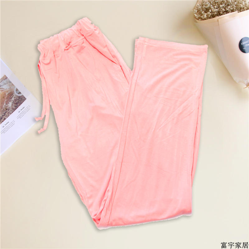 Mùa hè Pajama Quần Nhà Quần của Phụ Nữ Cotton Phương Thức Mỏng Giản Dị Lỏng Thoải Mái Stretch Kích Thước Lớn Thể Thao Quần Yoga