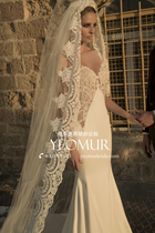  Retro lace veil ultra-wide veil ultra-long ultra-wide sexy original lace premium wedding dress customization