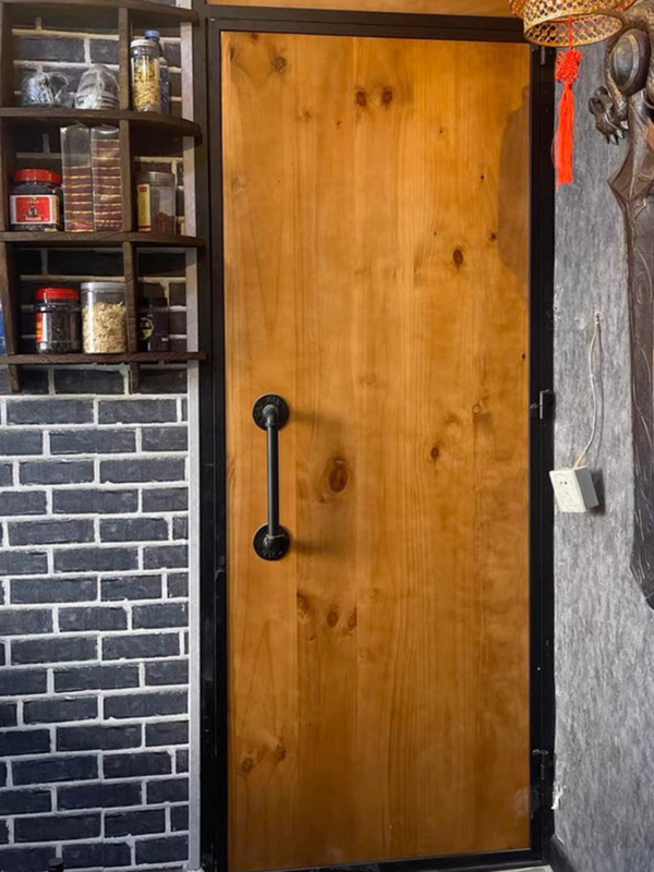 Vintage Distressed Industrial Style Solid Wood Door Bathroom Door Storage Room Leisure Bar Restaurant Private Room Toilet Door Guesthouse Door