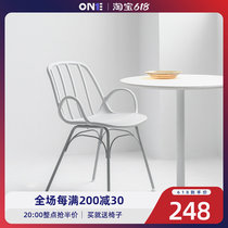 Dining Chair Nordic Home Brief Modern Ins Nets Red Coffee Hall Milk Tea Shop Leaning Back Chair Designer Talks Chair