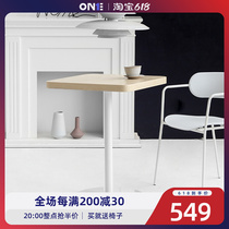 Table Nordic Modern Minima Small Household Type Home Round Table Cafeterie Milk Tea Shop for sale in talks table and chairs