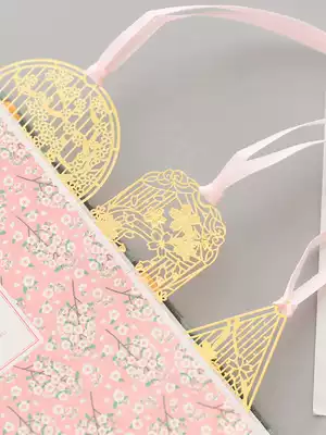 Sakura Metal Hollow Bookmarks Classical Chinese Style Book Pages Clamp Brass Creative hipster Teacher's Day Student Gift