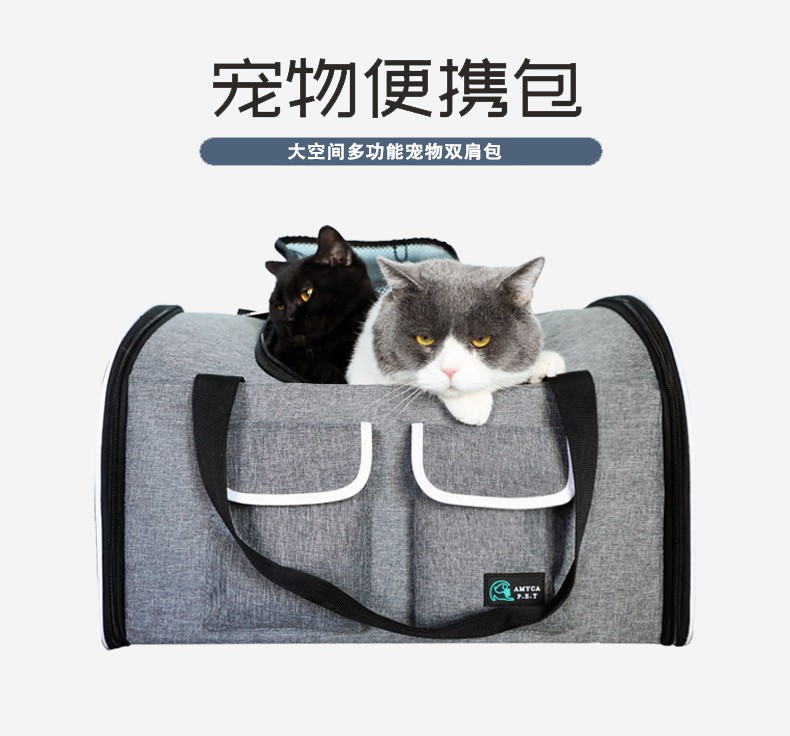 Cat bag going out portable portable large-capacity space capsule messenger summer breathable dog bag shoulder cat bag pet bag
