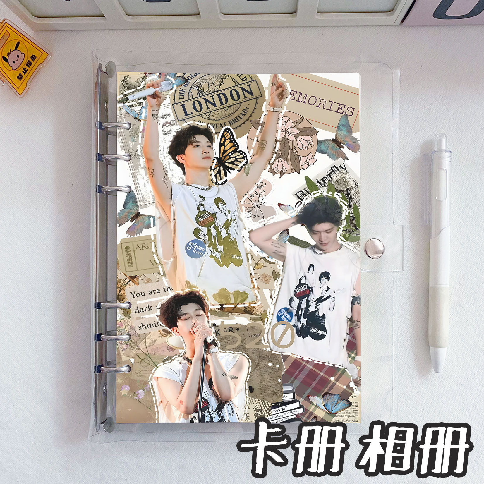 Fan Chengcheng Album Book, new card album storage book, Star Chasing Polaroid collection book, detachable portable loose-leaf book for women