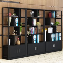 Insurance vertical cafe cabinet Office cabinet Gallery Layered floor-to-ceiling storage rack Office furniture