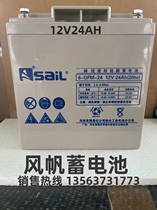 SaiL sail battery 6-GFM-24 computer room 12V24AH DC screen UPS power supply EPS fire emergency