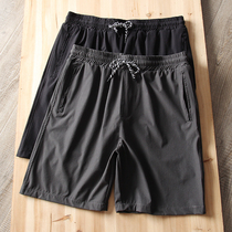 Advanced body sensation cool silk slip too comfortable for foreign trade mens factory Cut Tail Goods Shorts Straight Barrel 50% Pants