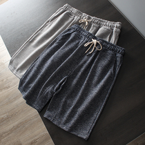 Knitted Wool Circle Foreign Trade Factory Cut Tail Goods Men Comfort Loose Sports Casual Beach 50% Shorts Summer