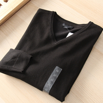 Good wearing undershirt soft and comfortable foreign trade mens clothing autumn and winter casual fashion V neckline sweater sweater