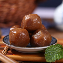 Ningbo specialty traditional pastry gray juice ball sugar oil Baba glutinous rice group made by hand