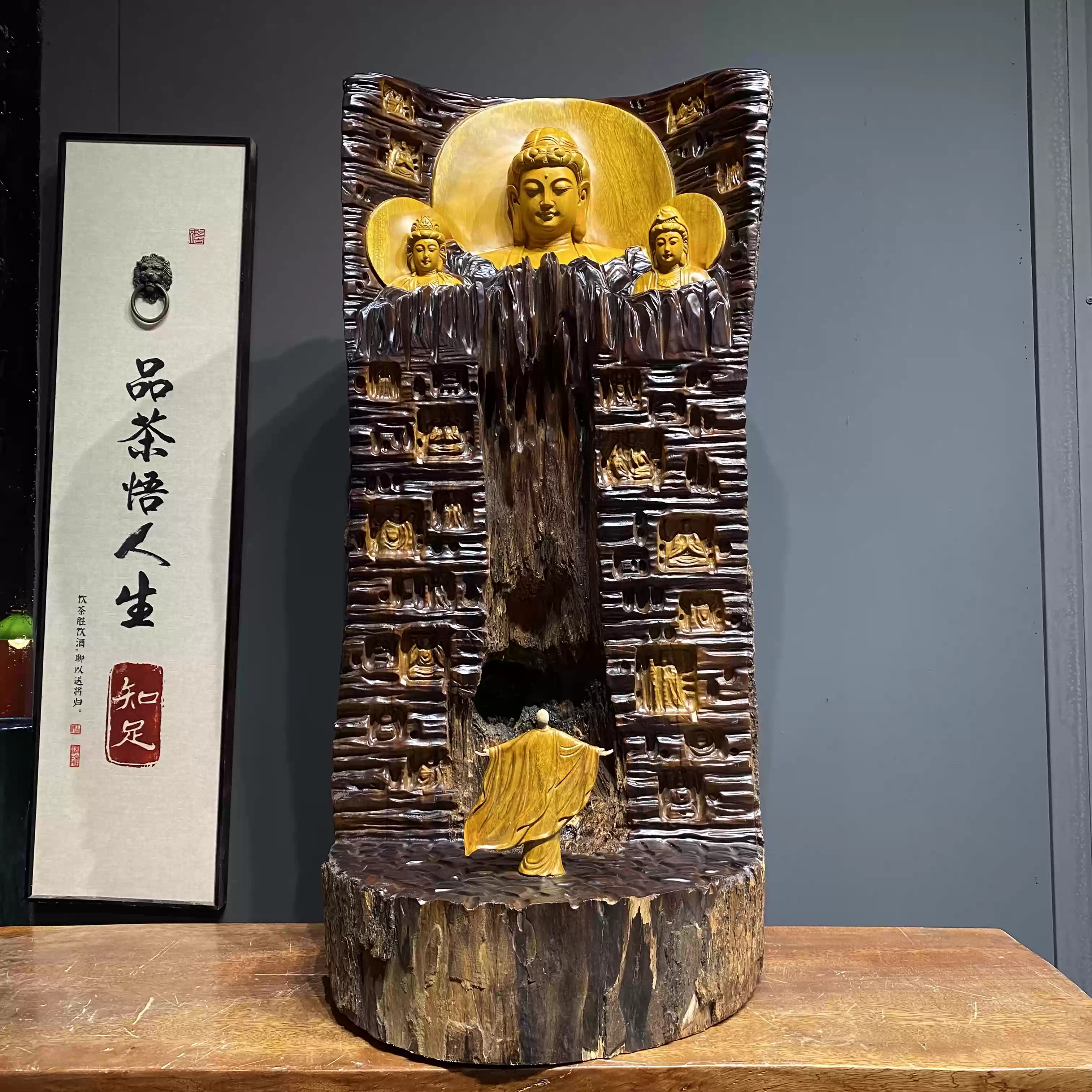 専用　本翡翠　彫刻提物　2点　木箱付　76g トヒチサ　東S8-0709☆2F 雕刻 摆件 専用 本翡翠 彫刻提物 2点 木箱付 76g トヒチサ 東