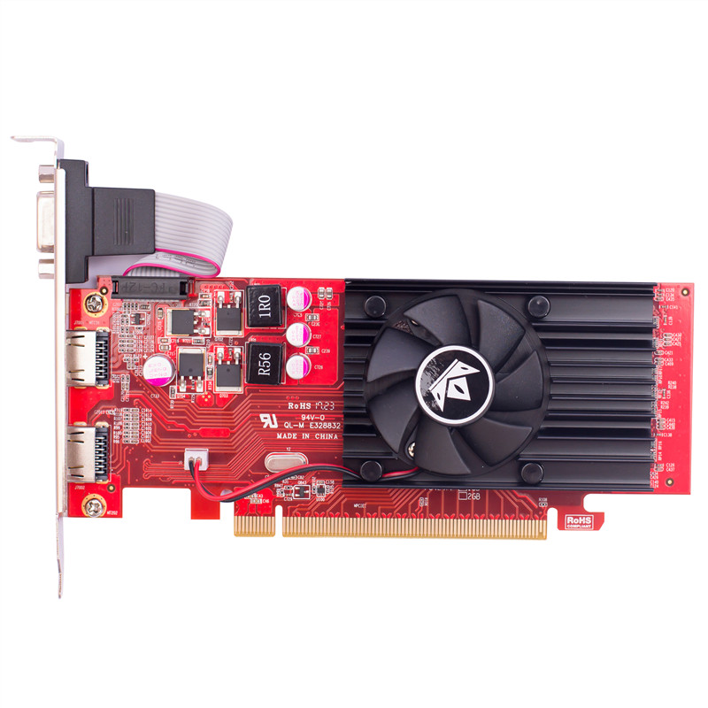 Dual HDMI 2 screen high-definition multiscreen office stir-fry stock projection semi-high full height graphics card AMD R5 M240