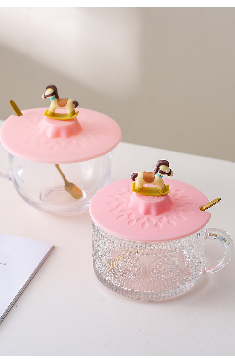 Универсальная большая крышка для стакана, пищевой силикон, 11-12см 