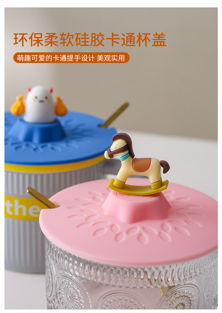 Универсальная большая крышка для стакана, пищевой силикон, 11-12см 