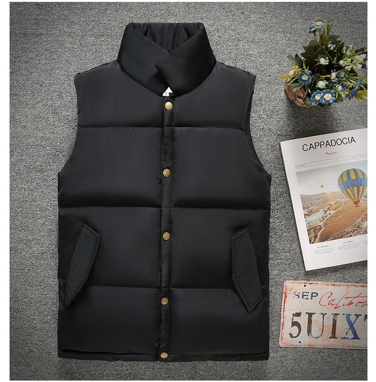Mẫu áo vest nam cotton mùa thu đông phiên bản Hàn Quốc của xu hướng áo vest trẻ trung cotton ngắn đoạn vest vest cỡ lớn áo thun nike