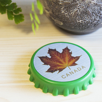 Canada imported magnetic refrigerator magnets Canadian characteristics bottle cap refrigerator magnets