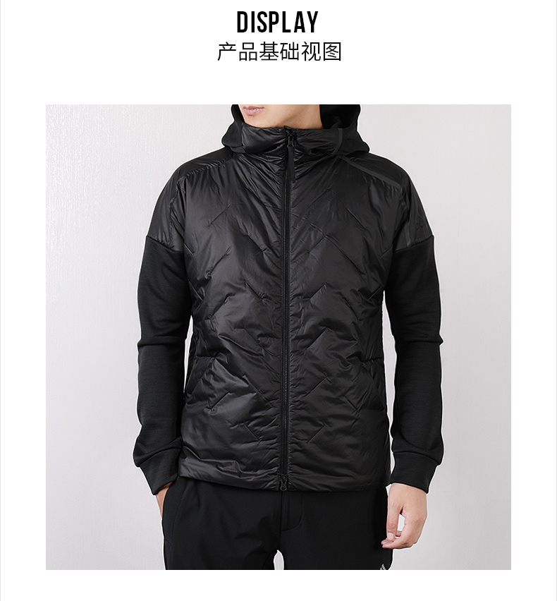Adidas nam 2018 mùa thu mới giản dị ấm áp áo khoác cotton trùm đầu CY8615 8616 - Quần áo độn bông thể thao áo lông vũ dáng dài uniqlo