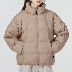 Adidas short down jacket women's winter ໃຫມ່ຂອງແທ້ stand-up collar duck down ເສື້ອກິລາເຂົ້າຈີ່ປ້ອງກັນຄວາມເຢັນ HN2111