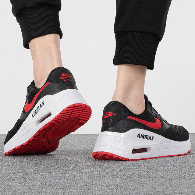 ເກີບຜູ້ຊາຍ Nike 2024 Spring New AirMax Air Cushion Sports Shoes Red Casual Shoes DM9537