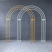 The first new wedding props arch yangshut plate wedding background decoration screen wind road lean shape frame customization