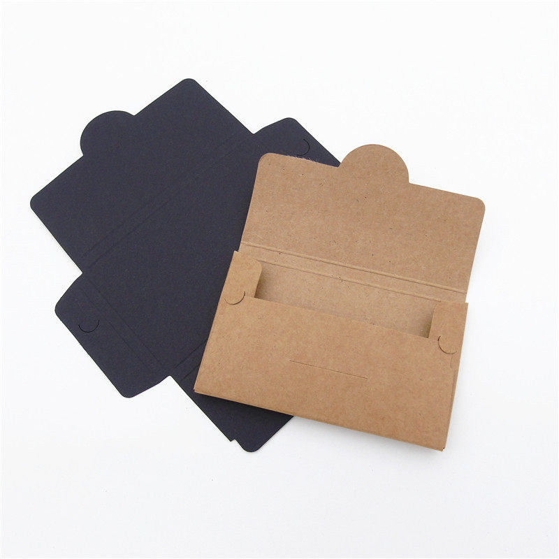 100 threeinch ins wind kraft paper black business card membership card