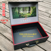 Portable colour card case 18 plates display case high light PET wall panel colour card sample case custom furniture colour register