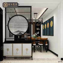 Screen partition decoration living room modern simple small apartment simple entrance new Chinese screen seat screen solid wood partition