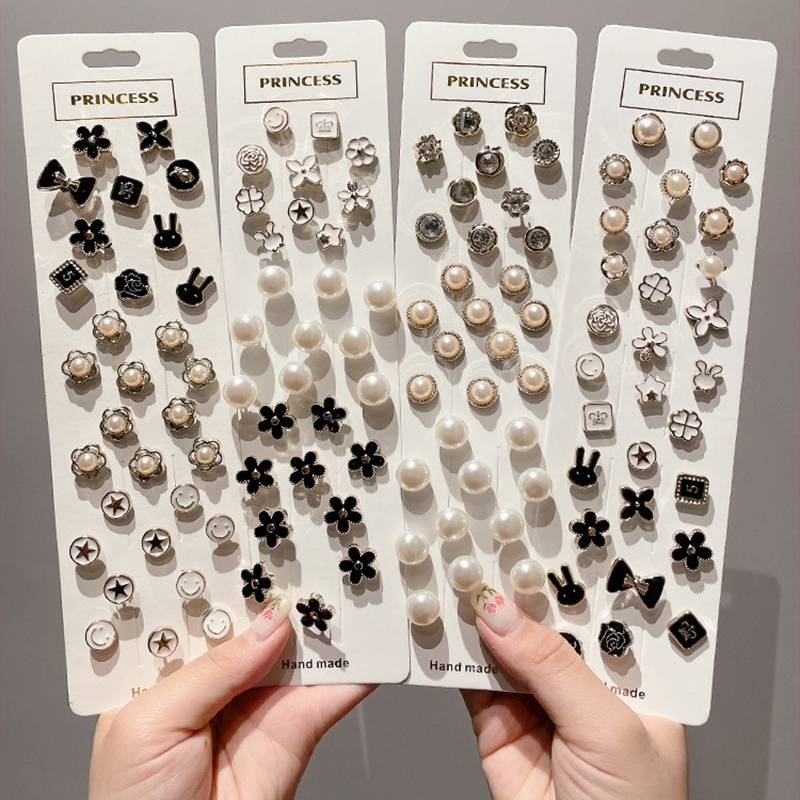 Neckline anti-walking light buckle Concealed Buckle Free of stitches Invisible Brooch Woman Pin fixed clothes Chest Flowers Chest chest Chest Buttoned Pin-Taobao