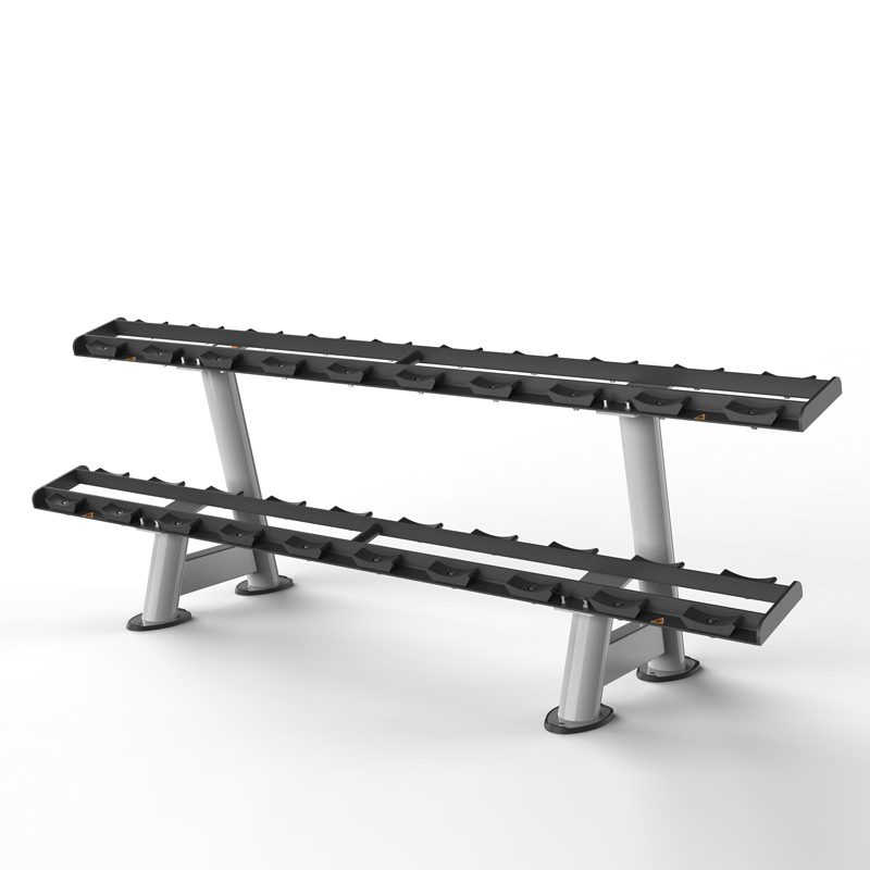 Conqiang 8265 Double-deck Dumbbells Rack Fitness Room Free Force Training Equipment Fitness Equipment