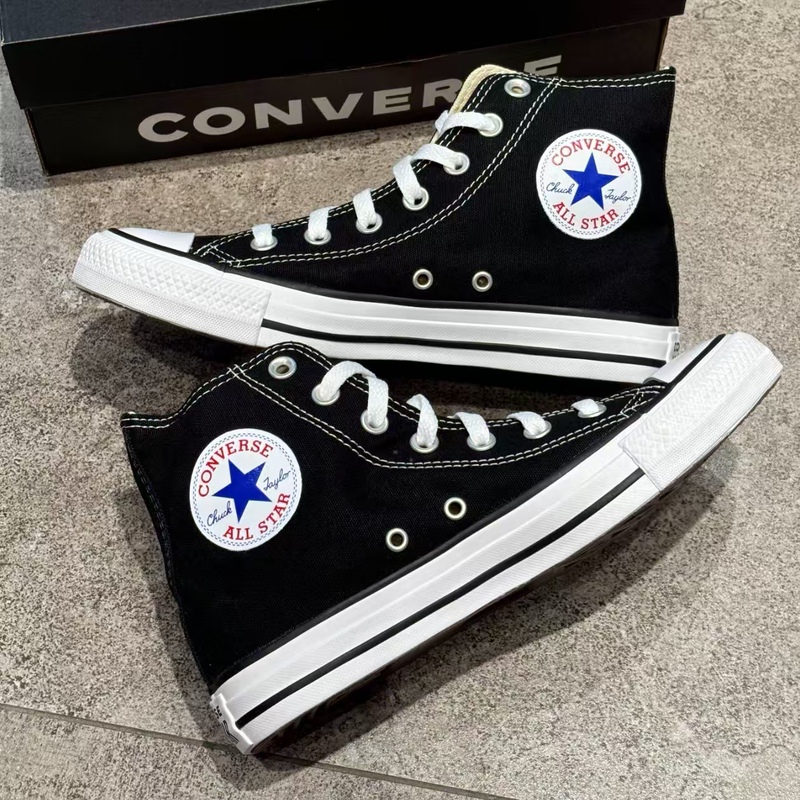 Authentic Converse All Star Classic Black High-Top Canvas Shoes 101010 Authentic Converse All Star Classic Black High-Top Canvas Shoes 101010