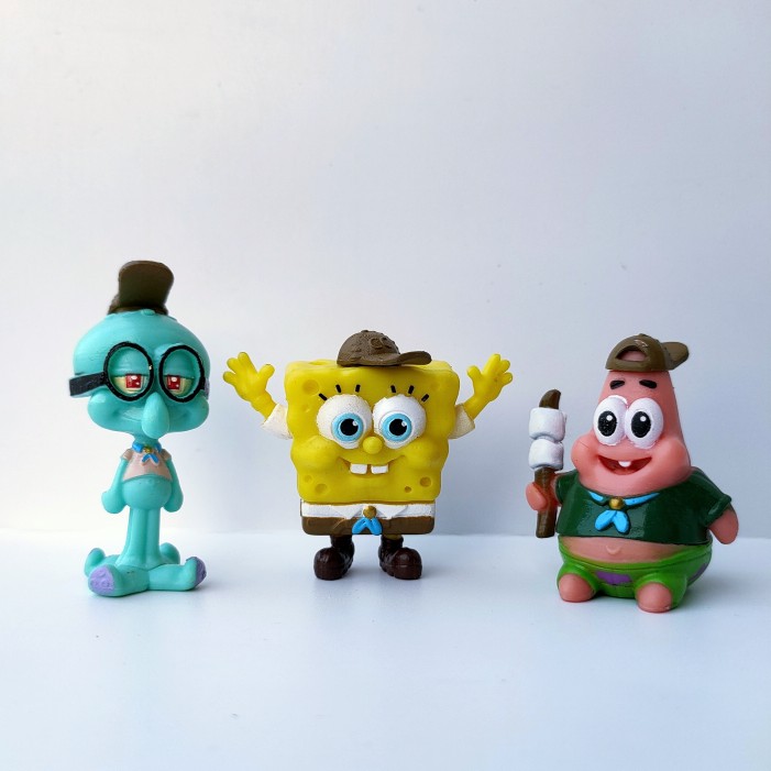 Bulk cargo SpongeBob SquarePants Squidward Pai Star Crab Boss Toy Doll Model Desktop Cake Ornament